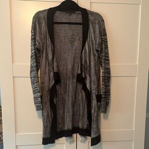 Dance & Marvel Black and Gray Cardigan